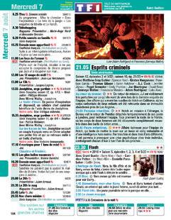 Télé Poche 2790 Mercredi 7 août