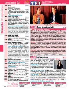 Télé Poche 2797 Dimanche 22 septembre