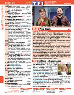 Télé Poche 2797 Jeudi 26 septembre