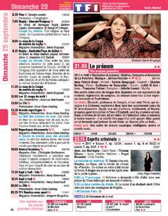 Télé Poche 2798 Dimanche 29 septembre