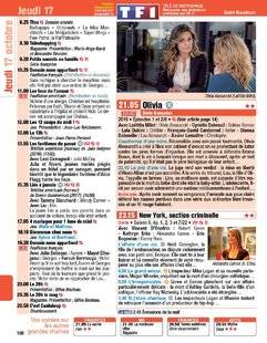 Télé Poche 2800 Jeudi 17 octobre