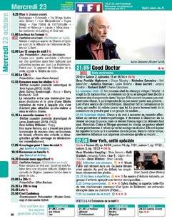 Télé Poche 2801 Mercredi 23 octobre