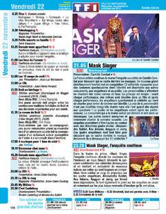 Télé Poche 2805 Vendredi 22 novembre