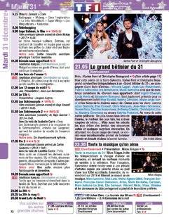 Télé Poche 2811 Mardi 31 décembre