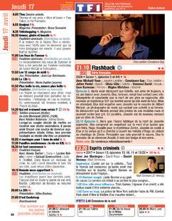 Télé Poche 3087 Jeudi 17 avril