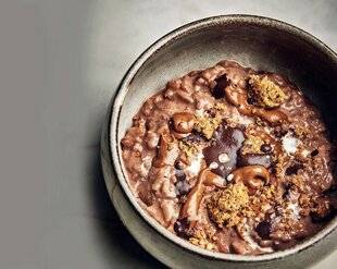 Télé Poche 3091 Riz au lait au chocolat, streusel noisette et fleur de sel