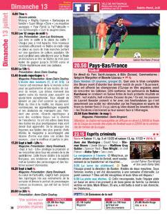 Télé Poche 3100 Dimanche 13 juillet