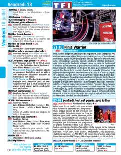Télé Poche 3100 Vendredi 18 juillet