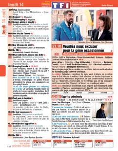Télé Poche 3104 Jeudi 14 août