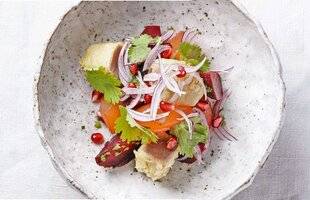 Télé Poche 3109 Ceviche de pastèque et betterave, tempura de thon