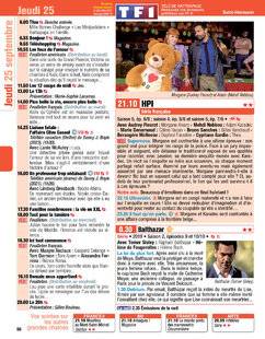 Télé Poche 3110 Jeudi 25 septembre