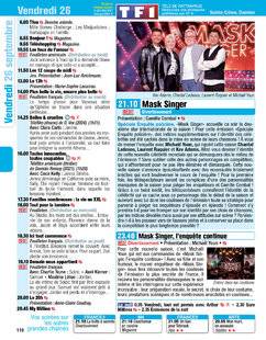 Télé Poche 3110 Vendredi 26 septembre