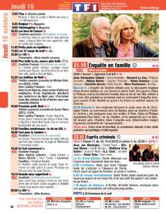Télé Poche 3113 Jeudi 16 octobre