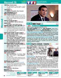 Télé Poche 3119 Mercredi 26 novembre