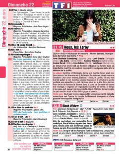 Télé Poche 3136 Dimanche 22 mars