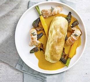 Télé Poche 3138 Quenelles de brochet au beurre blanc, langoustines et morilles