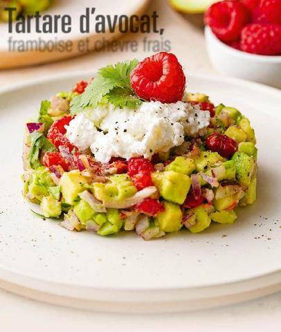 Télé Poche 3156 Tartare d’avocat, framboise et chèvre frais