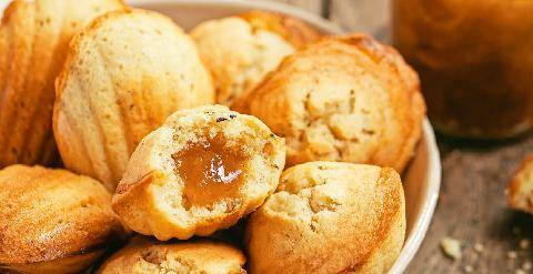 Télé Poche 3159 Madeleines au romarin fourrées à la confiture de mirabelles de Lorraine IGP