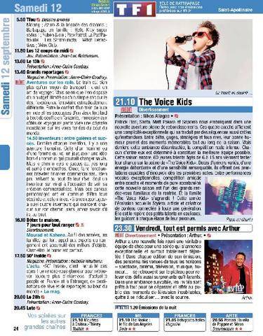 Télé Poche 3161 Samedi 12 septembre