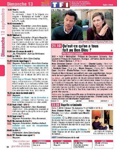 Télé Poche 3161 Dimanche 13 septembre