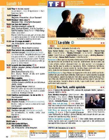 Télé Poche 3161 Lundi 14 septembre
