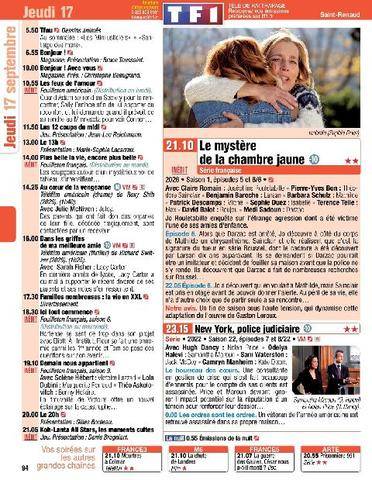 Télé Poche 3161 Jeudi 17 septembre
