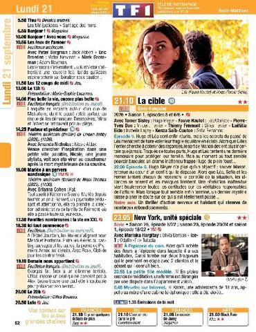 Télé Poche 3162 Lundi 21 septembre