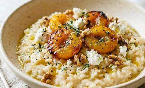 Télé Poche 3162 Risotto aux prunes rôties et fromage de chèvre
