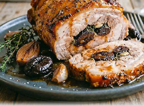 Télé Poche 3162 Rôti de porc aux prunes et sauce balsamique