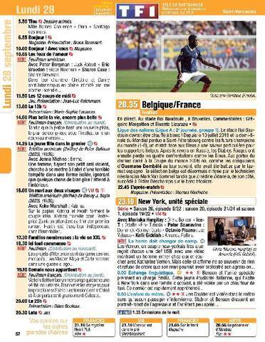 Télé Poche 3163 Lundi 28 septembre