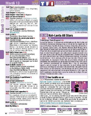 Télé Poche 3165 Mardi 13 octobre