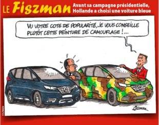 Auto Plus 1470 Avant sa campagne présidentielle, Hollande a choisi une voiture bleue