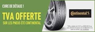 Auto Plus 1584 TVA offerte sur les pneus été Continental