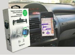 Auto Plus 1591 Support smartphone d'aérateur universel Temium