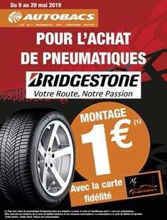 Auto Plus 1603 Pose à 1 € sur les Bridgestone