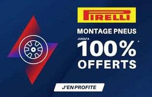 Auto Plus 1604 Montage offert sur les pneus Pirelli
