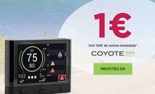 Auto Plus 1608 L'avertisseur Coyote Mini à 1 € !