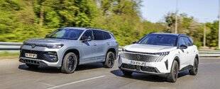 Auto Plus 1915 Match : Le Volkswagen Tayron 1.5 eTSI DSG7 VW Edition de 150 ch contre le Peugeot 5008 1.2 Hybrid e-DCS6 GT de 145 ch