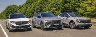 Auto Plus 1923 Match : Le Renault Austral restylé face aux Hyundai Tucson et Kia Sportage