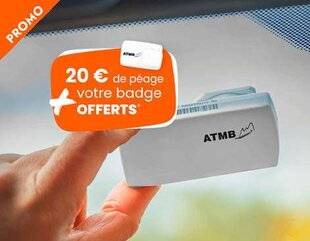 Auto Plus 1944 Chez ATMB : badge de télépéage et 20 € de crédit offerts