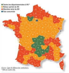 Auto Plus 1954 Retour au 90 km/h : l'Eure et le Gers accélèrent encore