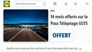 Auto Plus 1959 Avec Lidl : 14 mois d'abonnement télépéage Ulys offerts