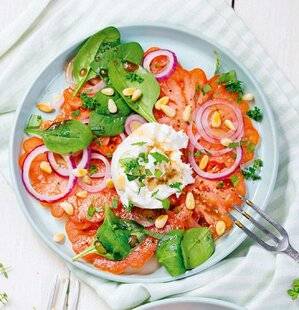 Nous Deux 4068 Carpaccio de tomate à la burrata