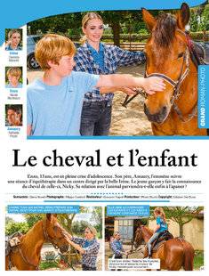 Nous Deux 4077 Le cheval et l'enfant