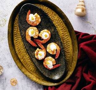 Nous Deux 4094 Crevettes poêlées, chantilly salée à la vanille