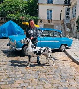 Nous Deux 4097 Valérie J'ai participé à un tou rnage avec Omar Sy grâce à mon chien