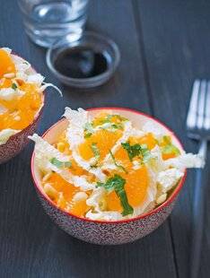 Nous Deux 4103 Salade de clémentines et chou chinois au gingembre(pour 4 personnes) Texte