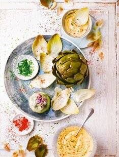 Nous Deux 4111 Artichauts vinaigrette au comté (pour 4 personnes)