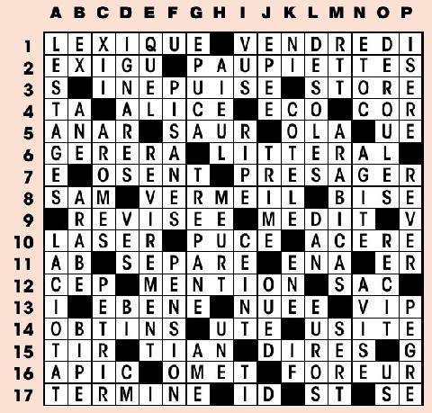 Nous Deux 4127 SOLUTIONS DES JEUX