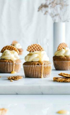 Nous Deux 4134 Cupcakes cœur caramel et glaçage mascarpone